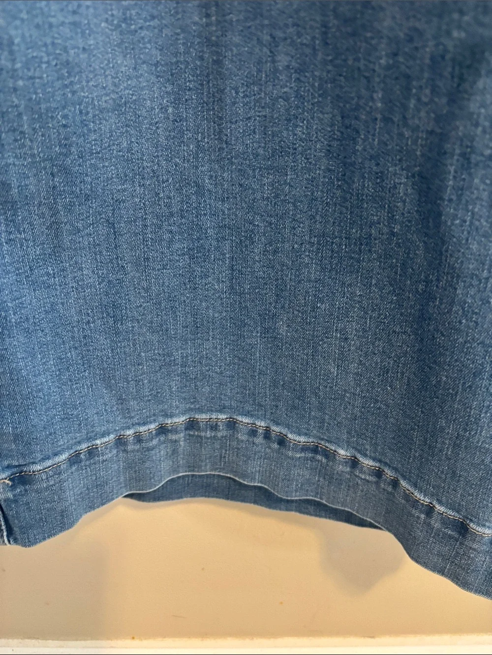 Ava & Viv High Rise Wide Leg Cropped Jeans Size 18 Blue Stretch Denim Plus